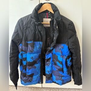 Moncler Kids Blue and Black Jacket